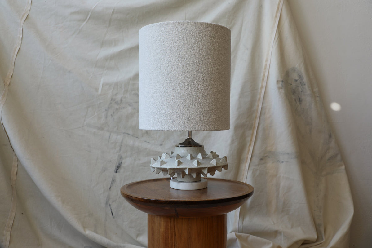 White Glaze Lamp by Clement Leonardo