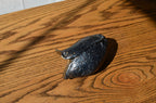Vintage Glass Heart Sculpture, Small