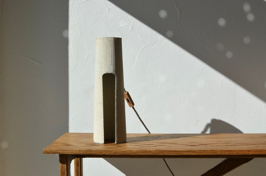 Alba 17" Concrete Lamp by James Haywood
