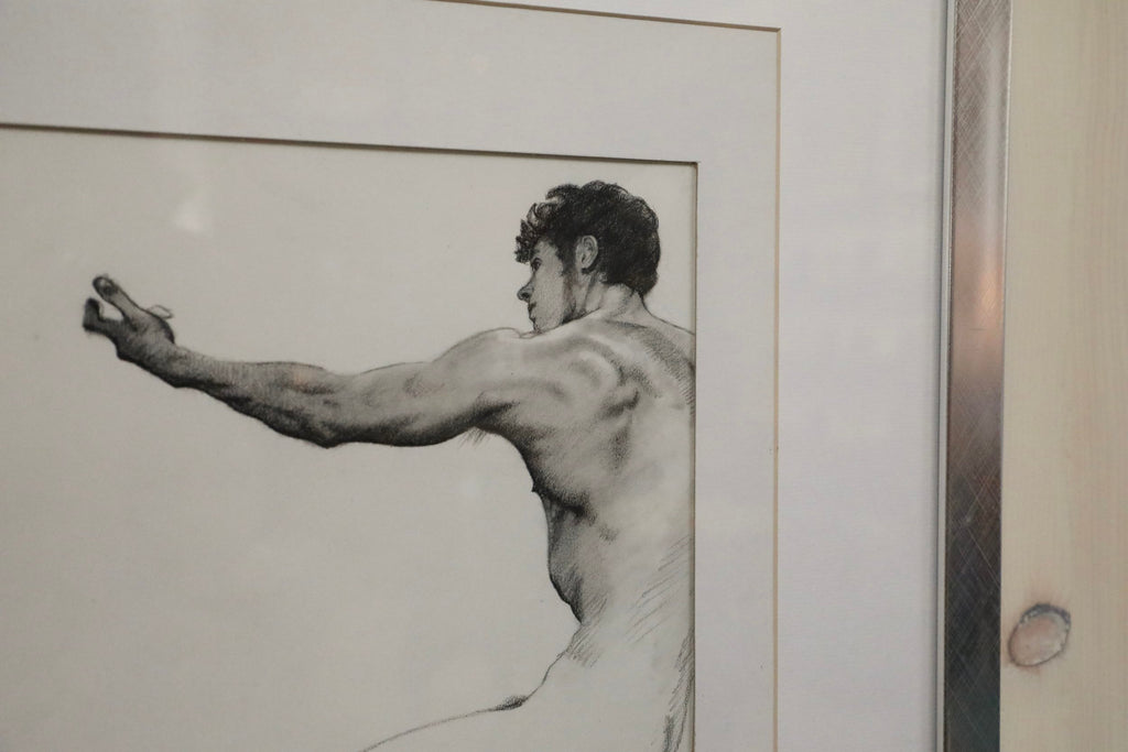 Vintage Male Nude Drawing