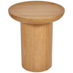 Findley Round Tall Side Table Wood