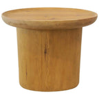 Findley Oval Tall Side Table, Natural Pine Prototype