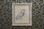 Patterned Owl on Yellow by Christopher Marvell