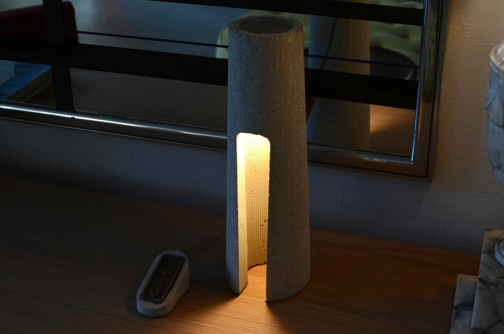 Alba 17" Concrete Lamp by James Haywood