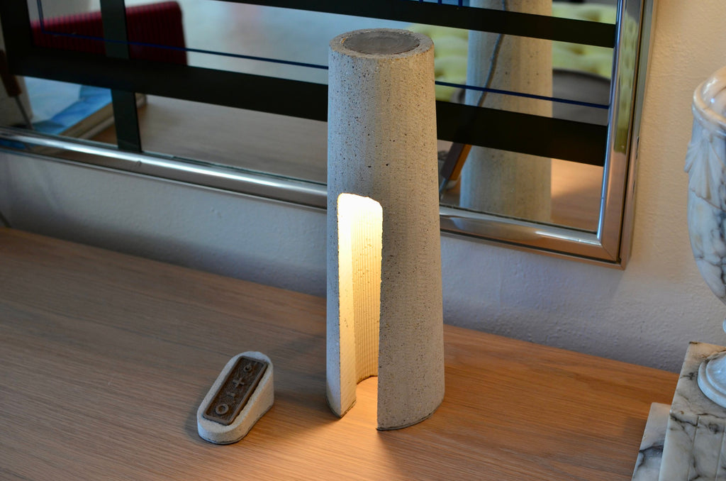 Alba 17" Concrete Lamp by James Haywood