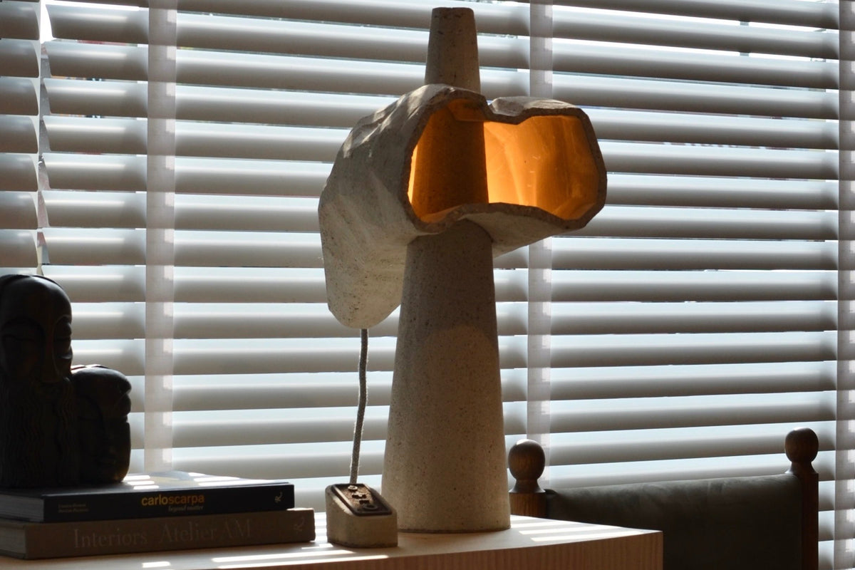 Satellites 22.5" Concrete Lamp by James Haywood