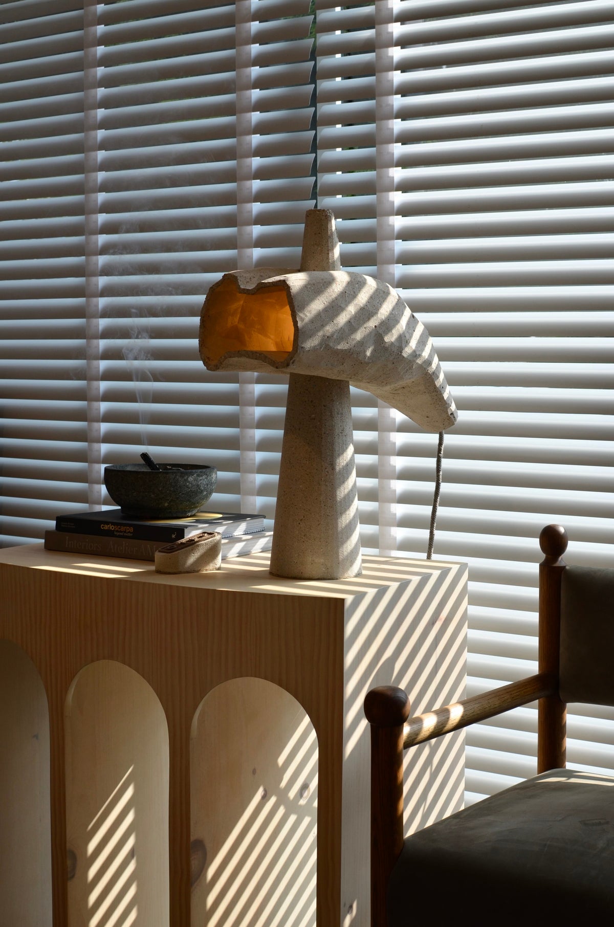 Satellites 22.5" Concrete Lamp by James Haywood