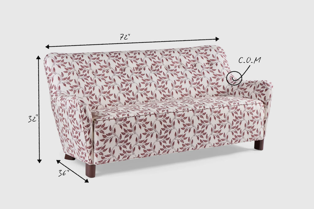 Ann Sofa 72", floral