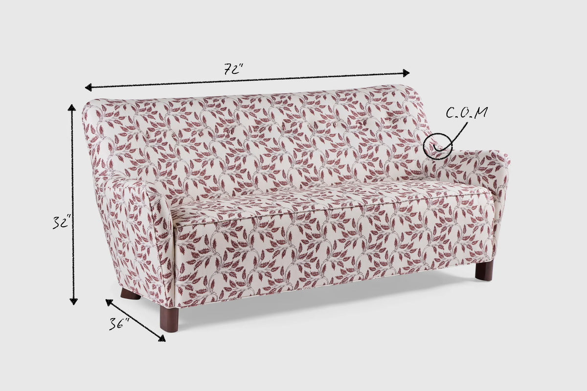 Ann Sofa 72", floral
