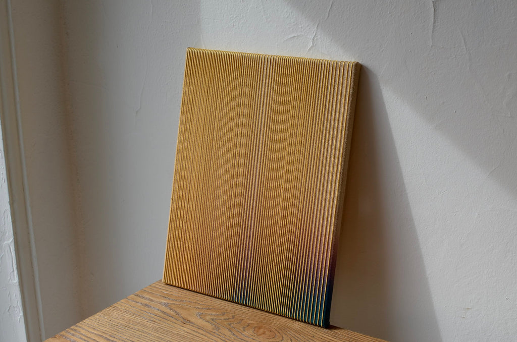 Wool and Mixed Media on Burlap by Groter Walpius (Yellow)