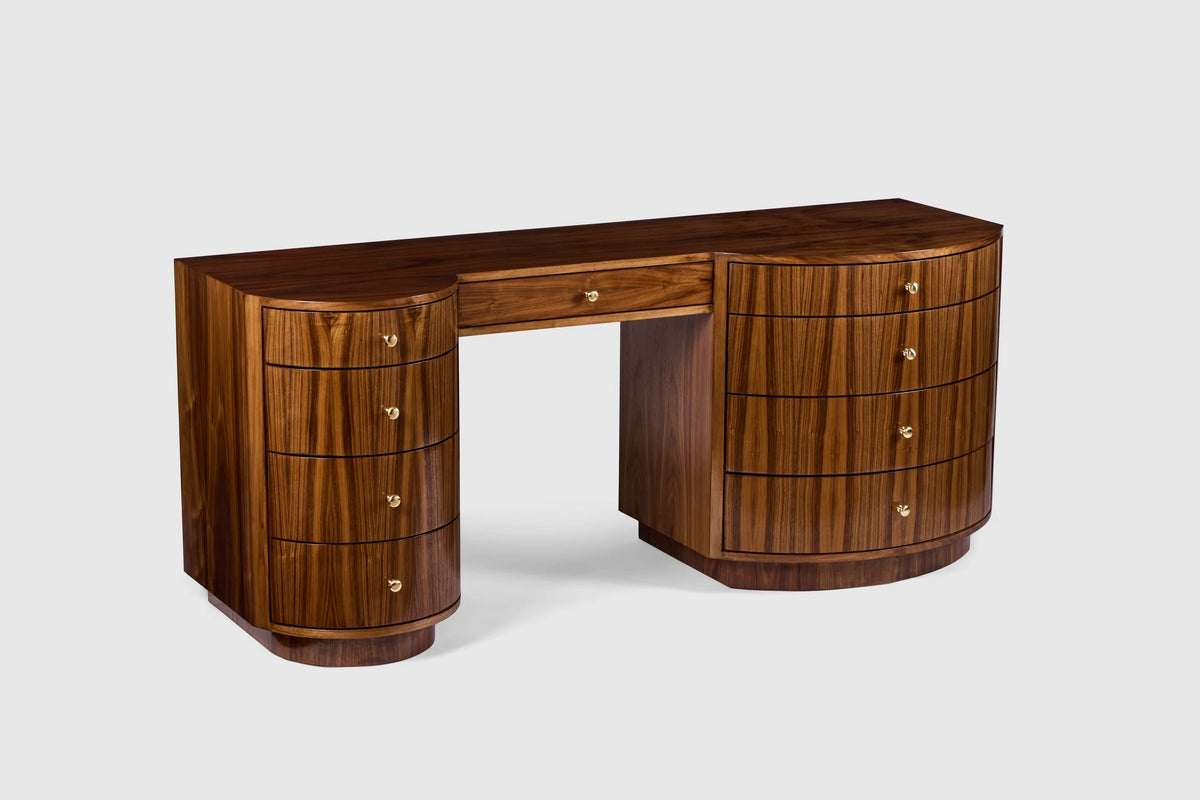 Muse Vanity, Gloss Walnut