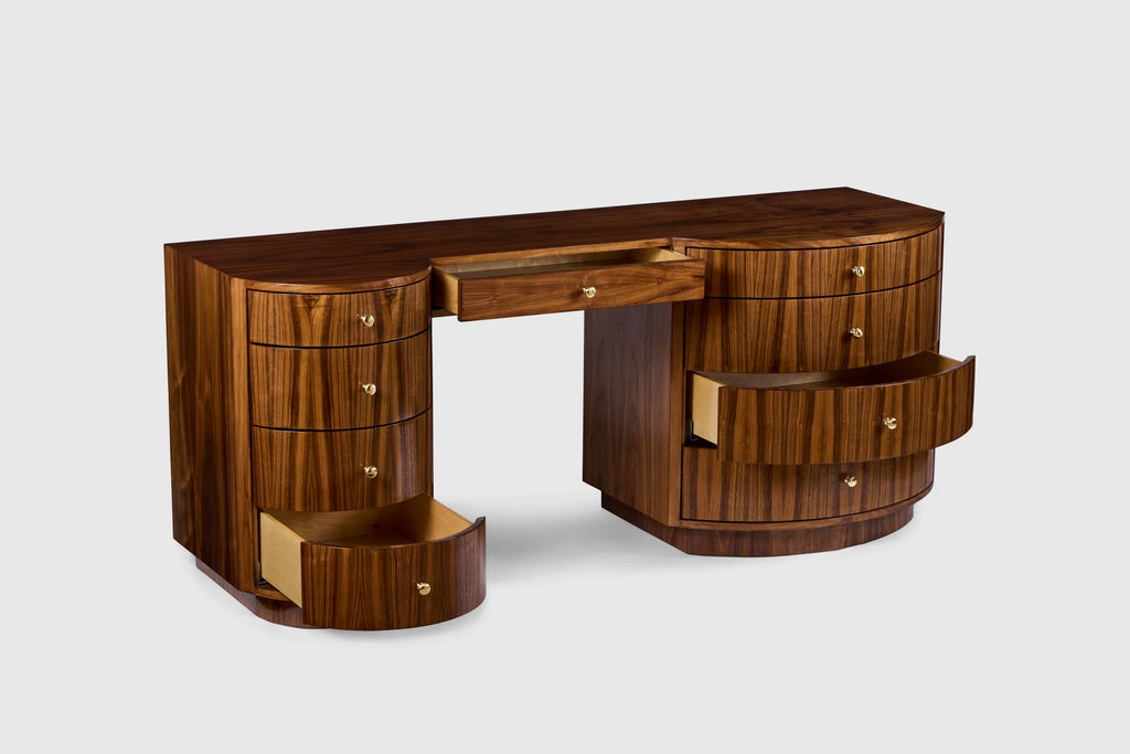 Muse Vanity, Gloss Walnut