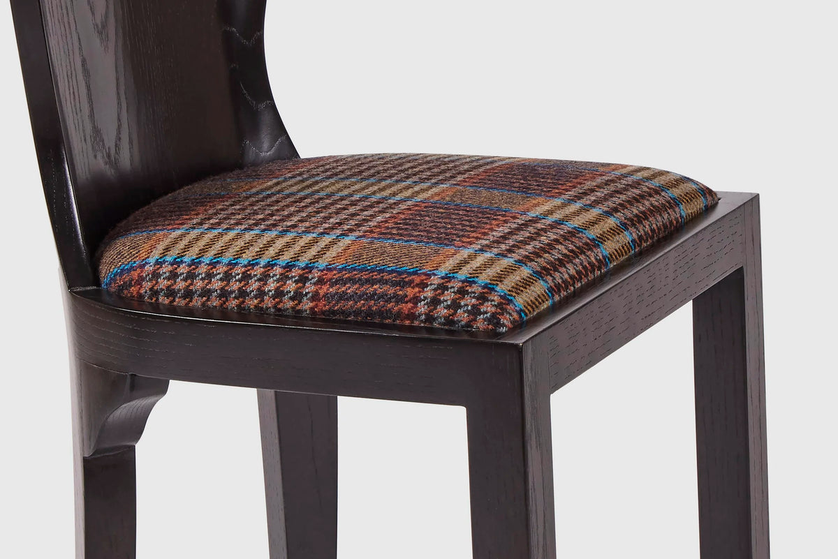 Carl Dining Chair, Plaid