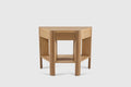 Demi-Lune Library Table, Light Fumed Oak