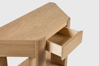 Demi-Lune Library Table, Light Fumed Oak