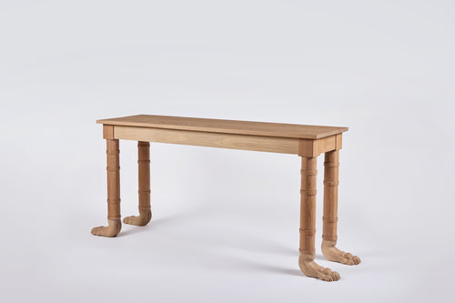Lupa Console 60", Light-Fumed Oak