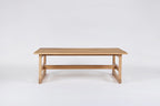 West Trestle Coffee Table 48", Scrubbed Oak