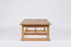 West Trestle Coffee Table 48", Scrubbed Oak
