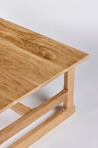 West Trestle Coffee Table 48", Scrubbed Oak