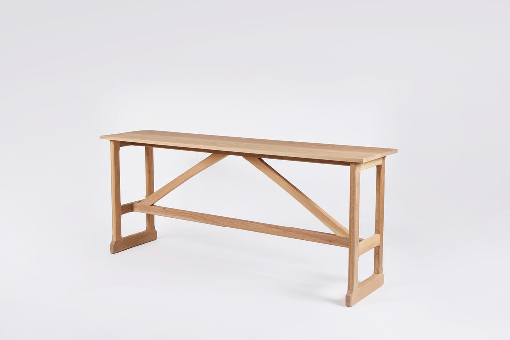 West Large Trestle Console 72" in Wood