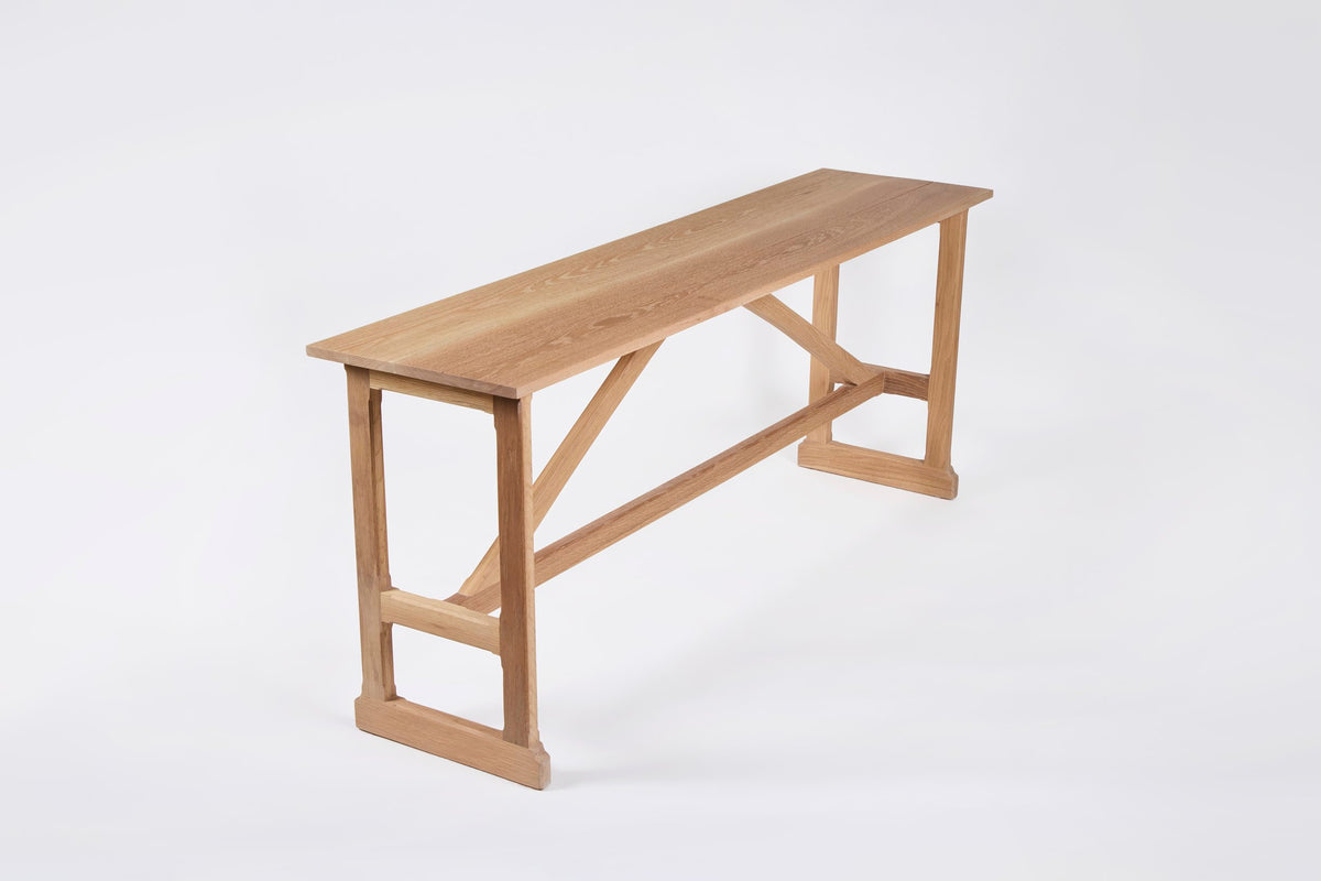 West Large Trestle Console 72" in Wood