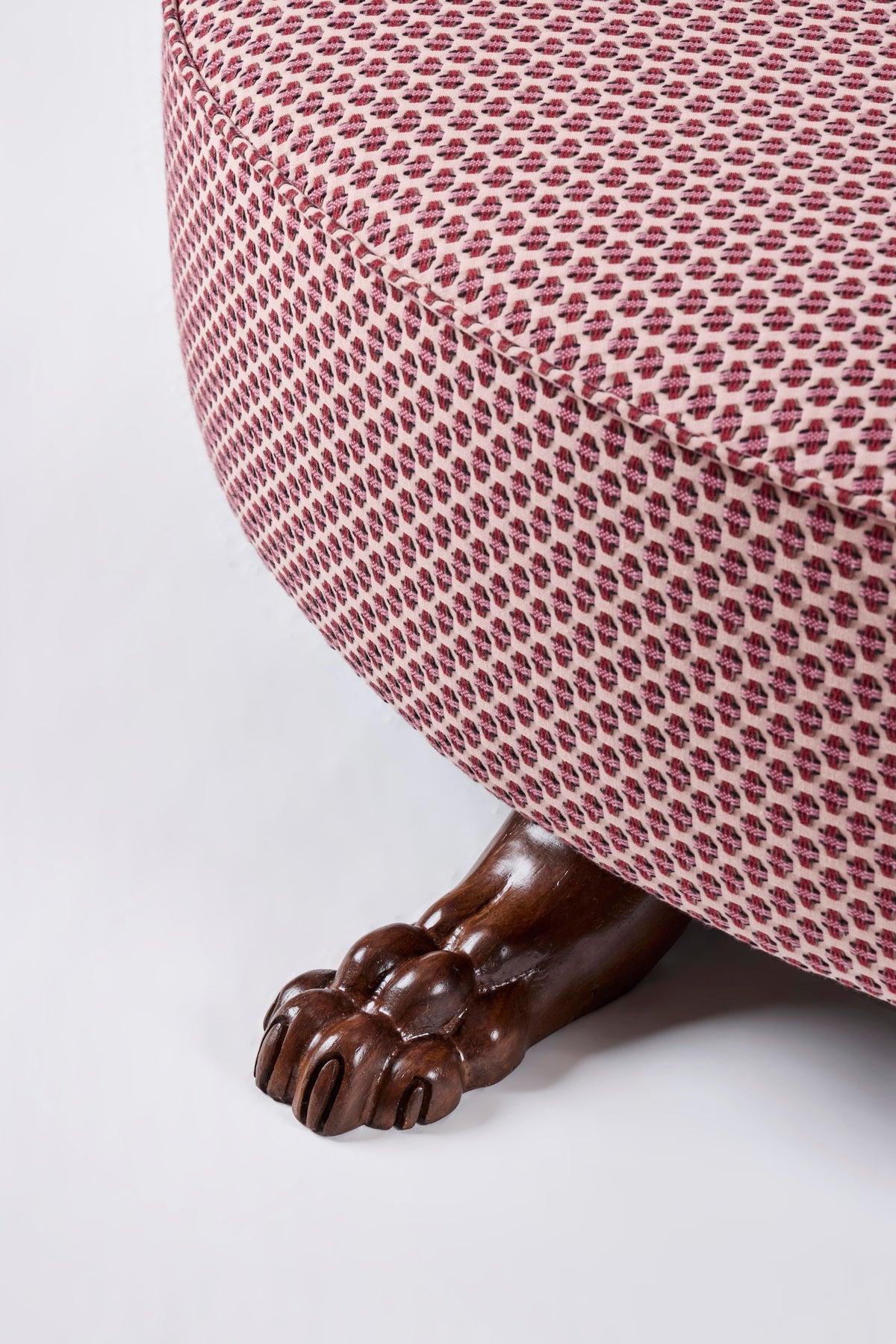 Lupa Mother Ottoman 48", Berry