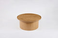 Findley Round Coffee Table, Scrubbed Oak
