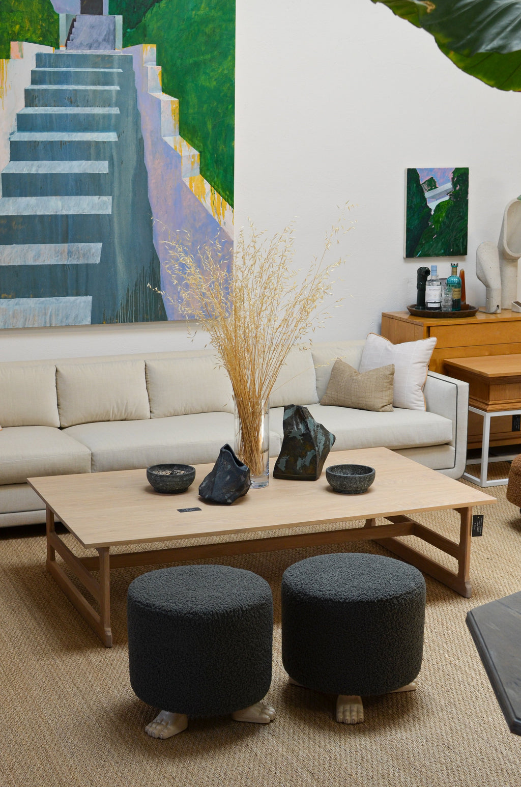 West Trestle Coffee Table 66"