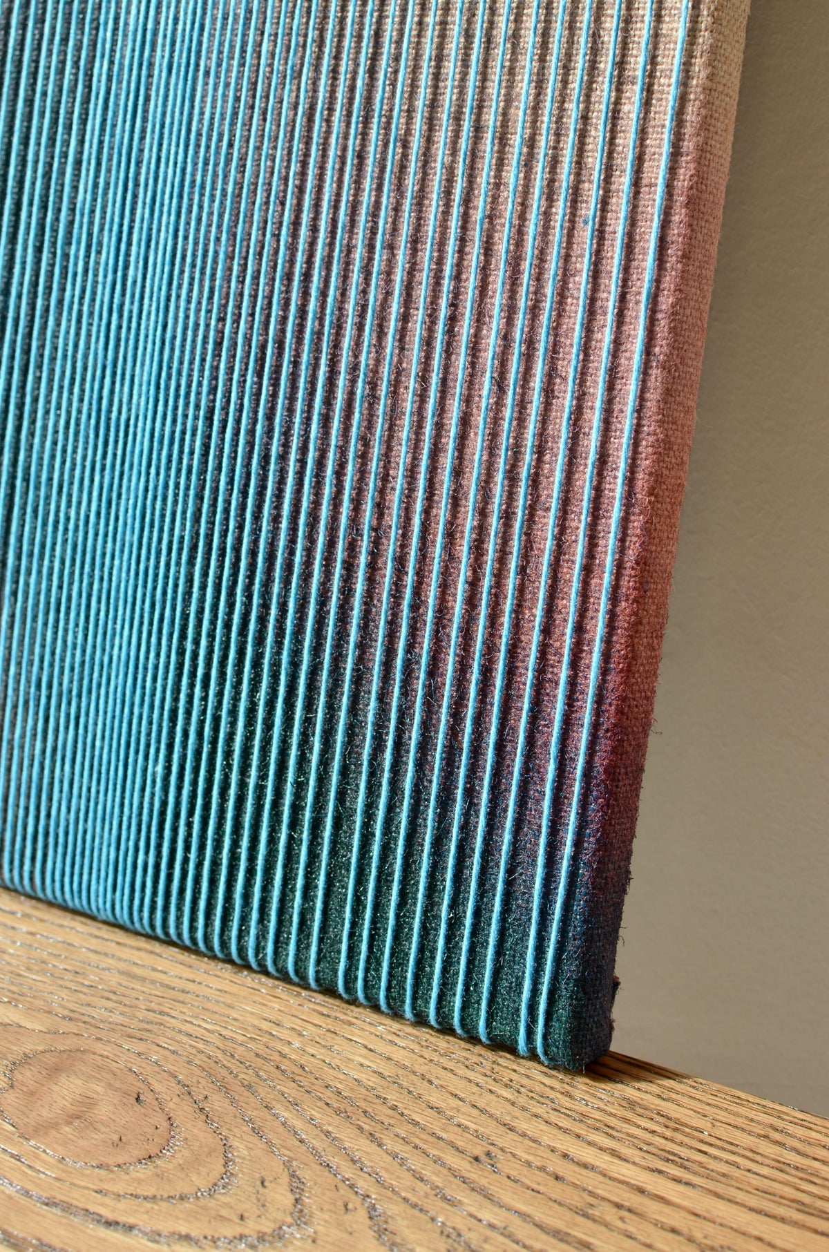 Wool and Mixed Media on Burlap by Groter Walpius