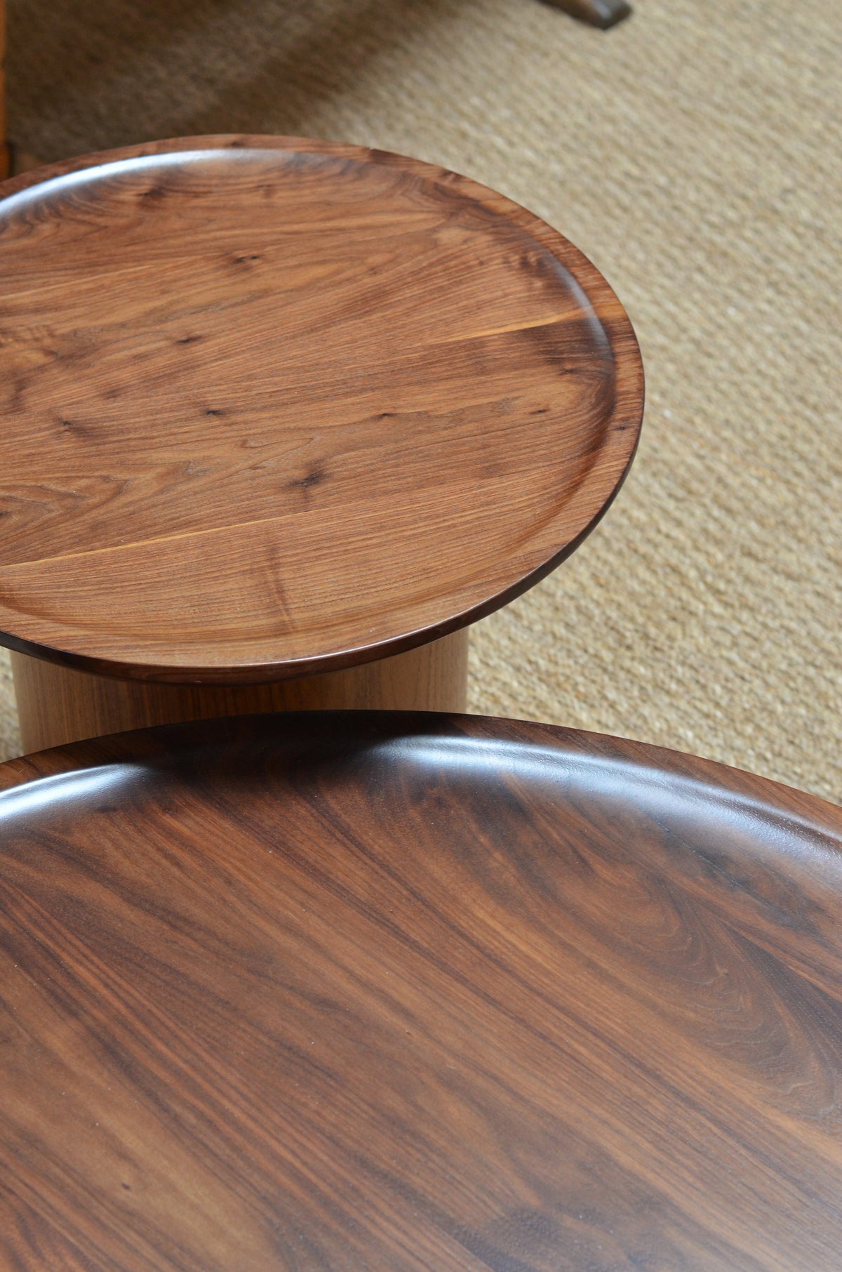 Findley Round Tall Side Table Wood