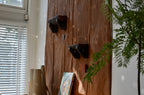 Vintage 1970s Faux Bois Plaster Wall Shelf, Small