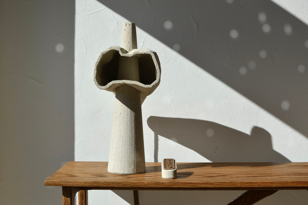 Satellites 22.5" Concrete Lamp by James Haywood