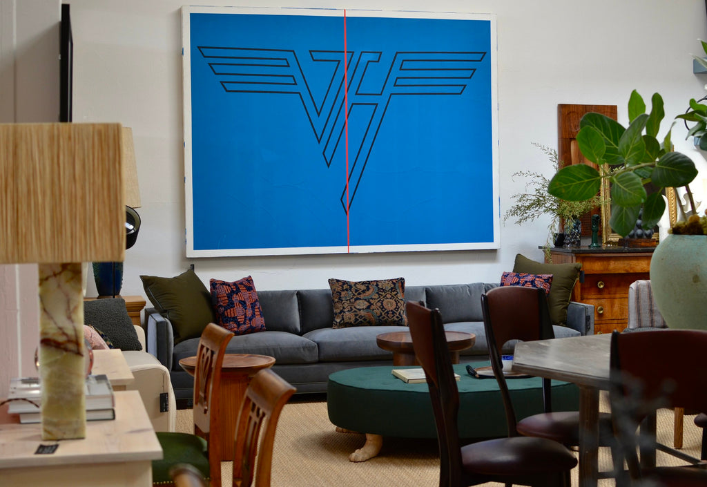 Vintage Van Halen Logo Painting on Canvas
