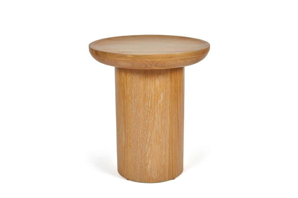 Findley Round Tall Side Table Wood