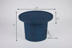 Findley Oval Tall Side Table in Lacquer
