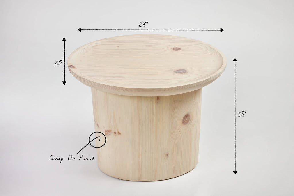 Findley Oval Tall Side Table in Lacquer