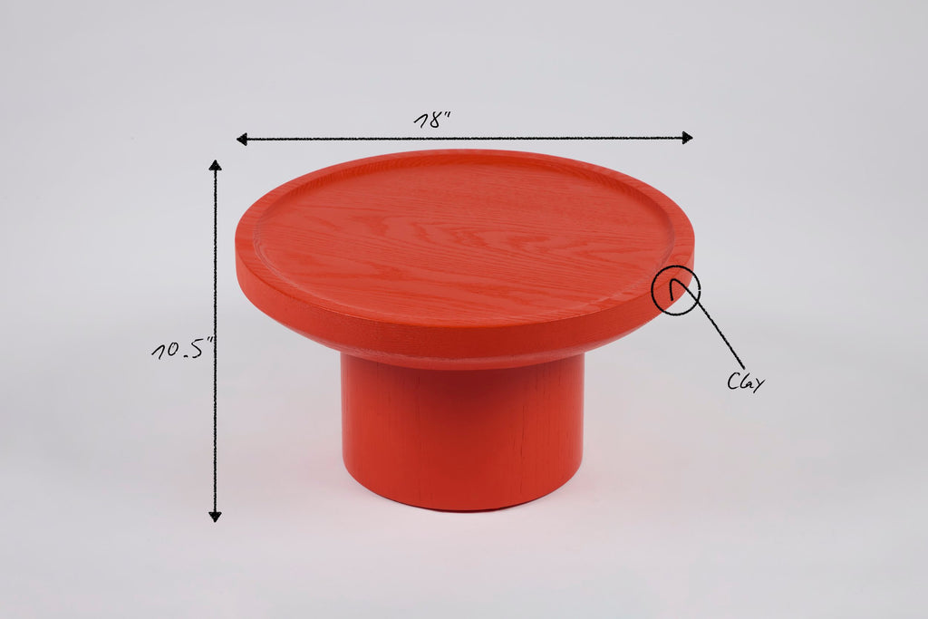 Findley Round Extra Low Table Wood