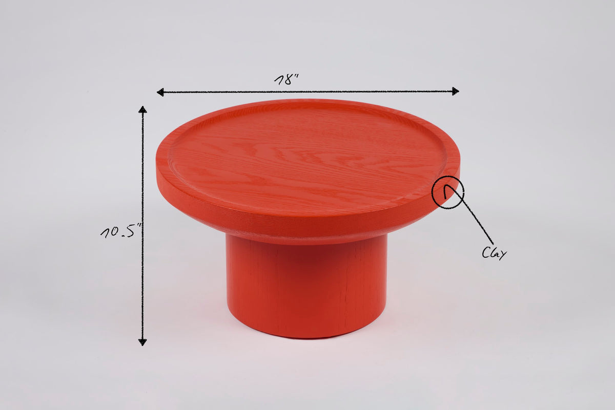 Findley Round Extra Low Table in Lacquer