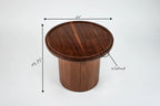 Findley Round Low Side Table in Lacquer
