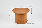 Findley Oval Tall Side Table in Lacquer