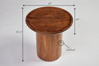 Findley Round Tall Side Table Wood