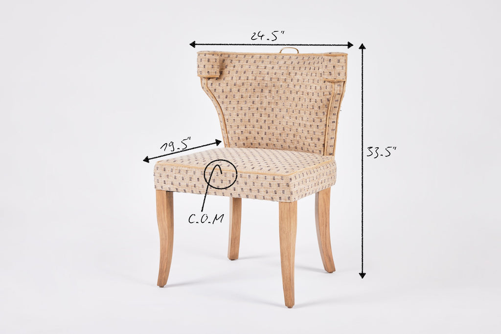 Hale Dining Chair, Nailhead Trim