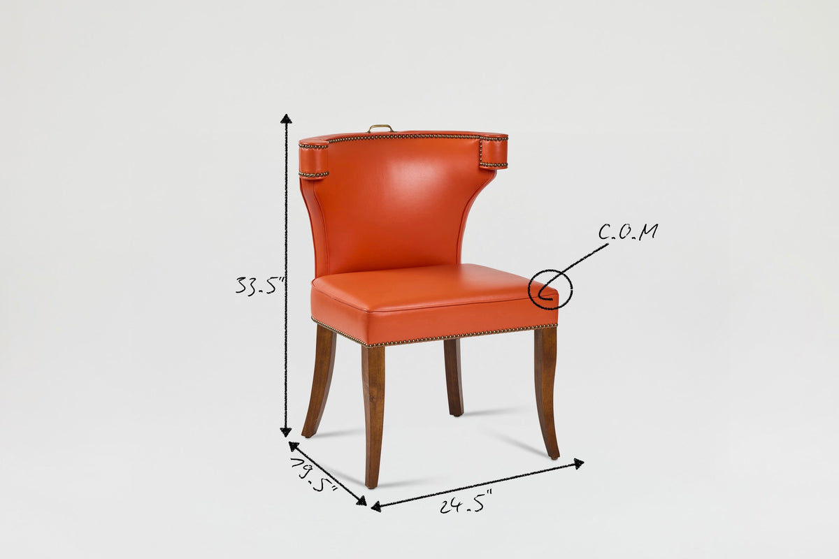 Hale Dining Chair, Nailhead Trim