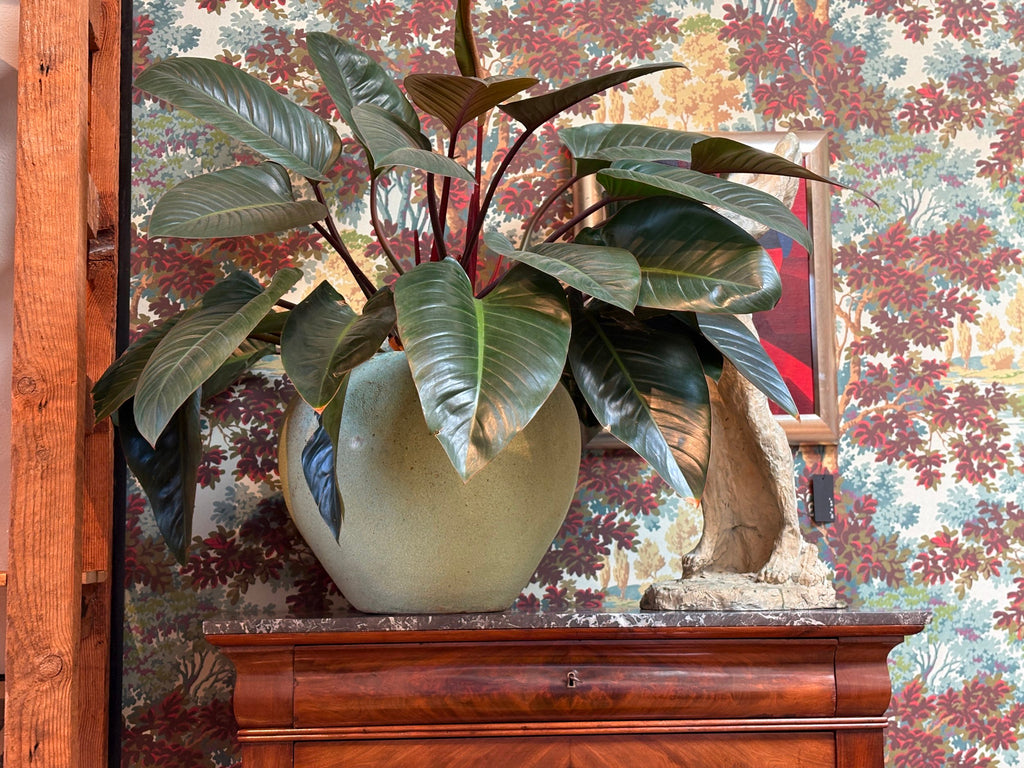 Pair of Verdigris Green Planters