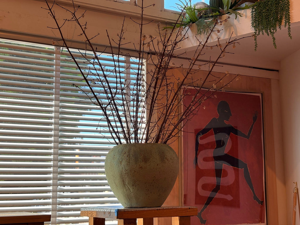 Pair of Verdigris Green Planters