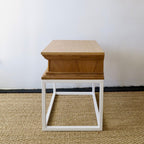 Frieze Side Table, Scrubbed Oak Prototype