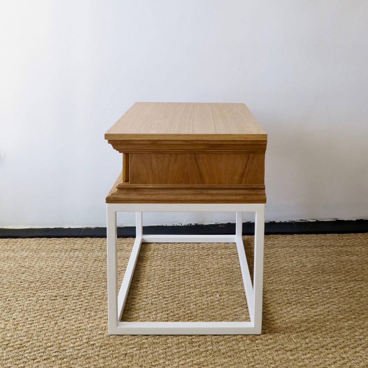 Frieze Side Table, Scrubbed Oak Prototype