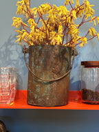 Handmade Verdigris Copper Bucket