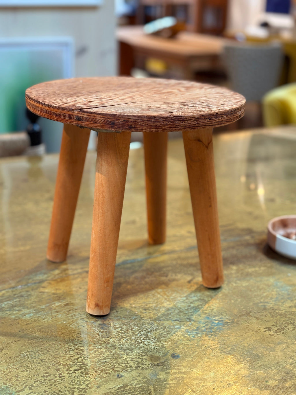 Vintage Rustic Wooden Stool