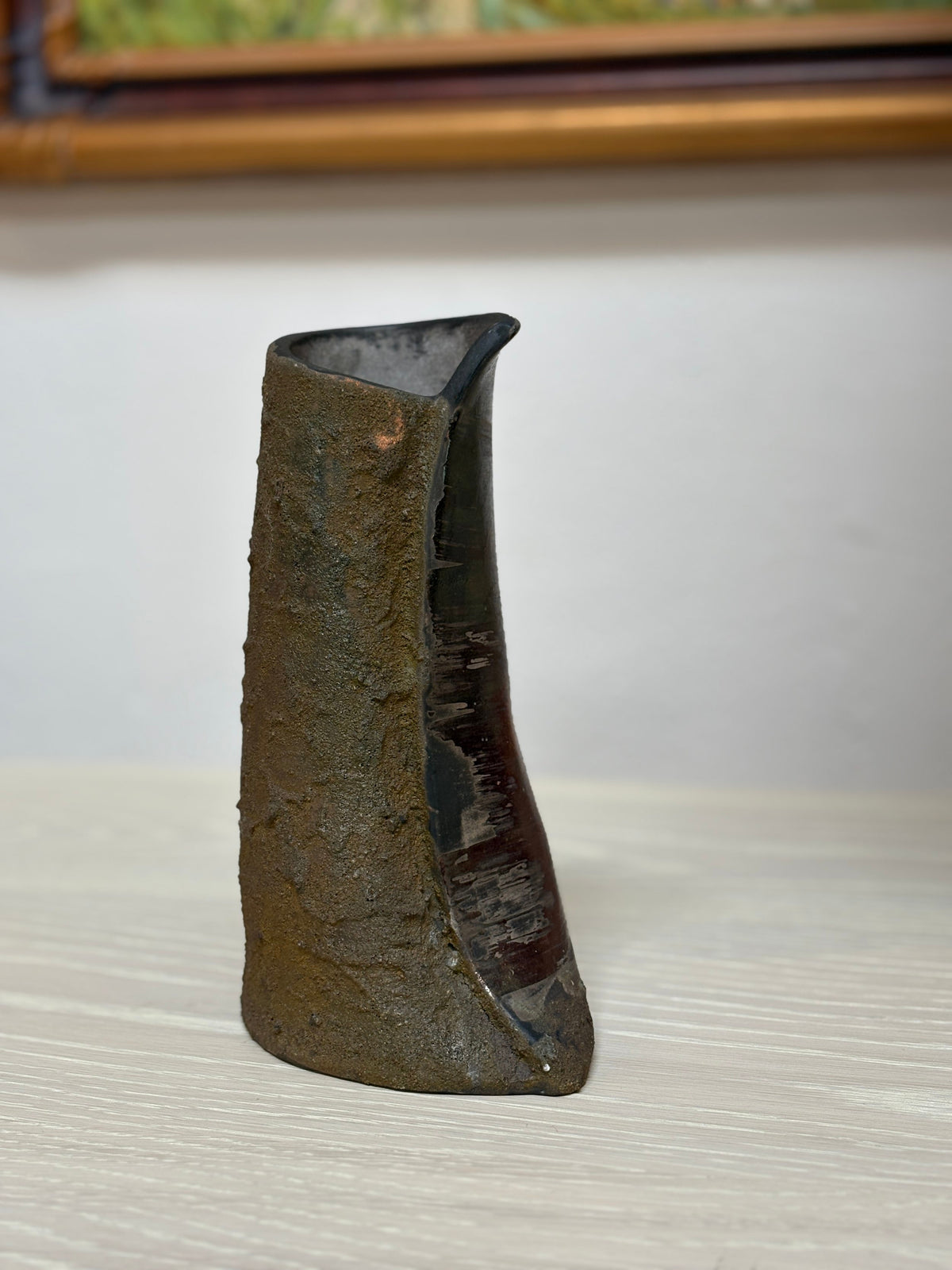Rough Smooth Clay Vase